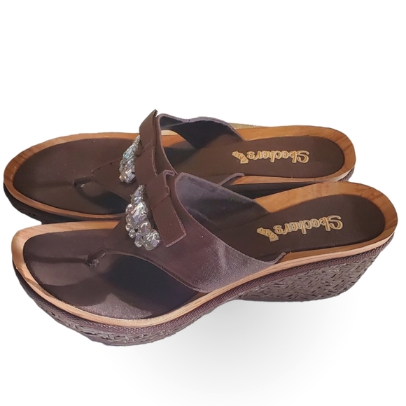 Skechers | Shoes | Skechers Brown Wedge 
